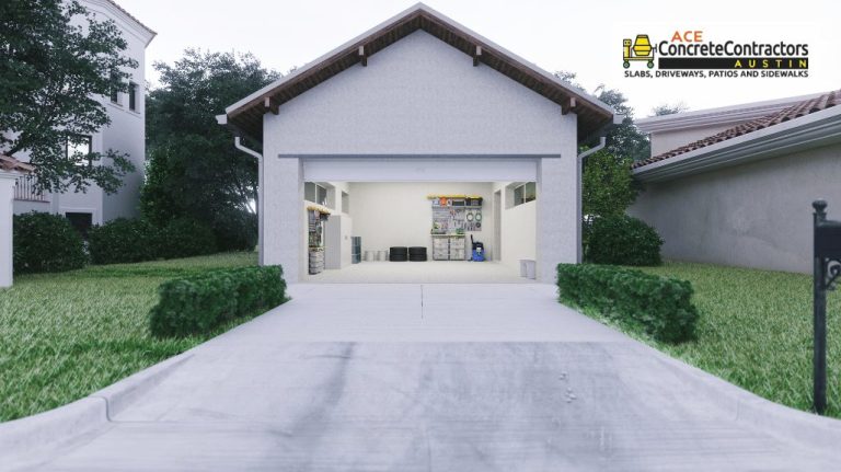 concrete driveway