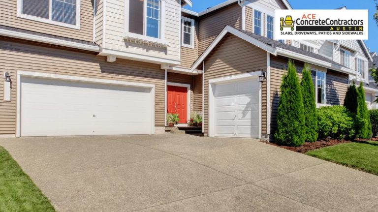 residential house with concrete driveway