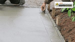 wet concrete