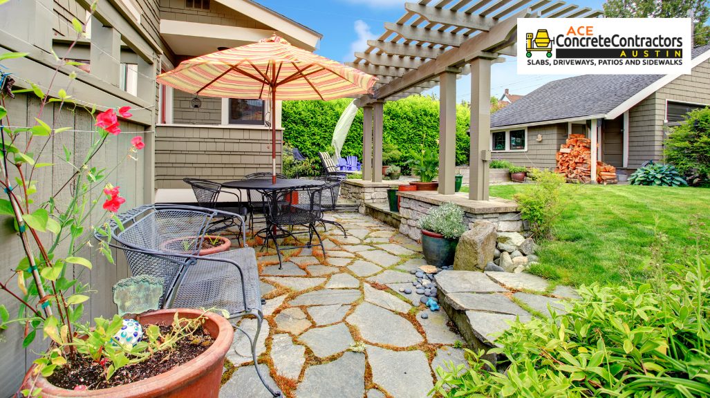 landscaping around patio