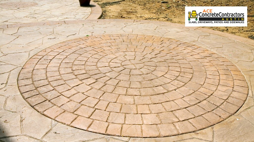 stamped concrete patio