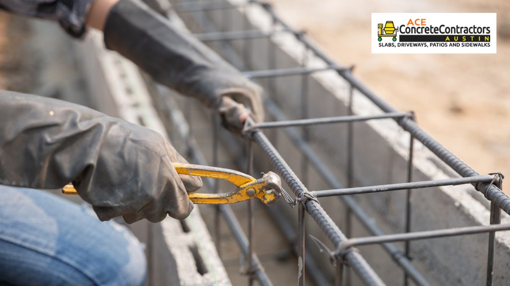 person cutting wire from steel