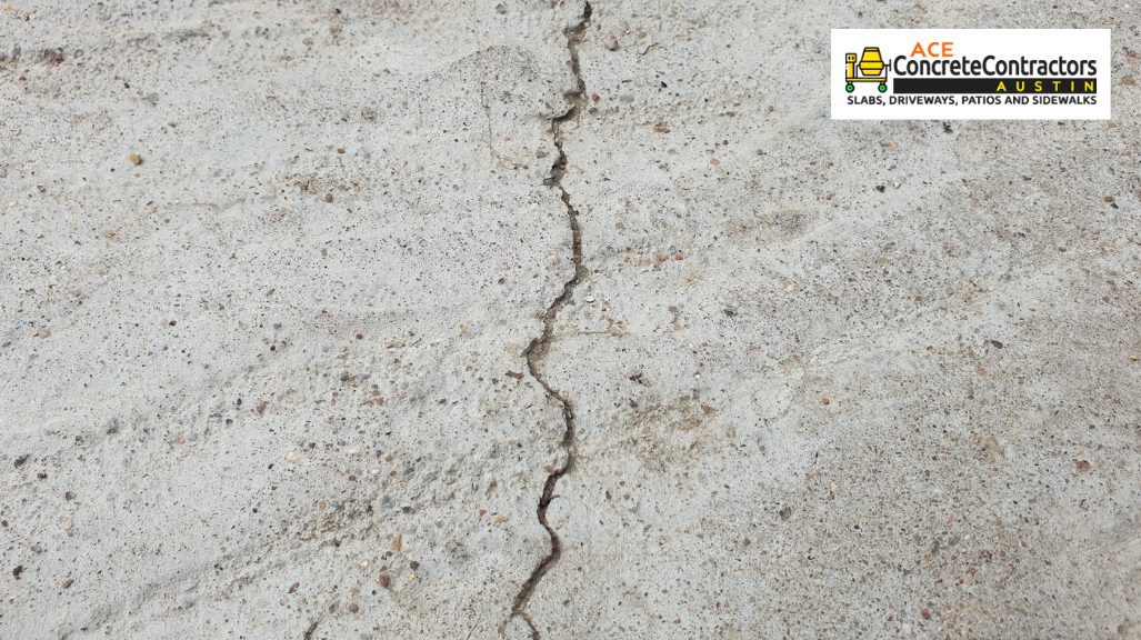 cracked concrete surface