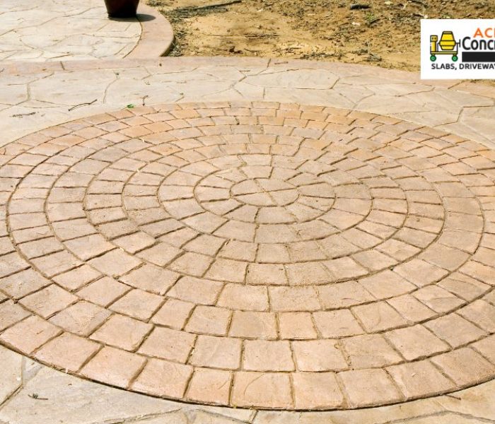 stamped concrete patio