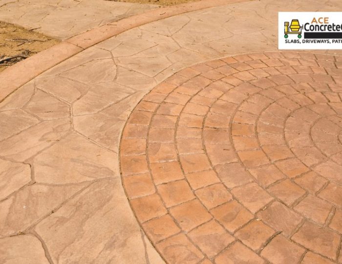 stamped patio