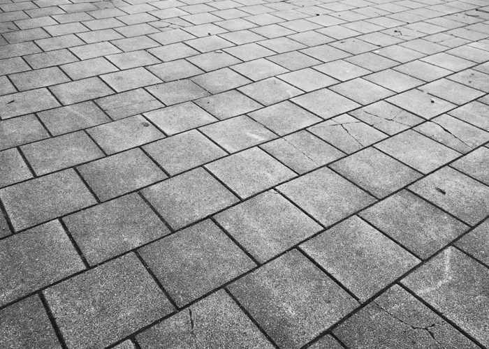 stamped concrete sidewalk